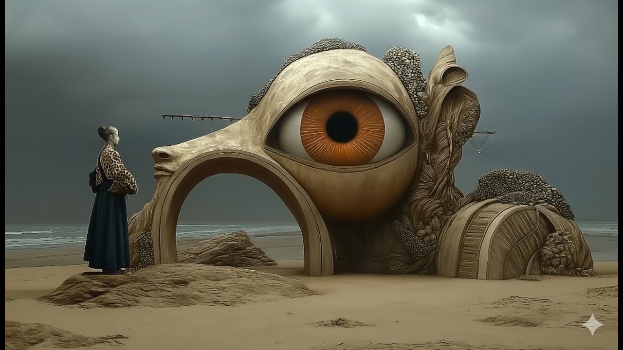 The Mechanical Desert | AI Surreal dream short film.