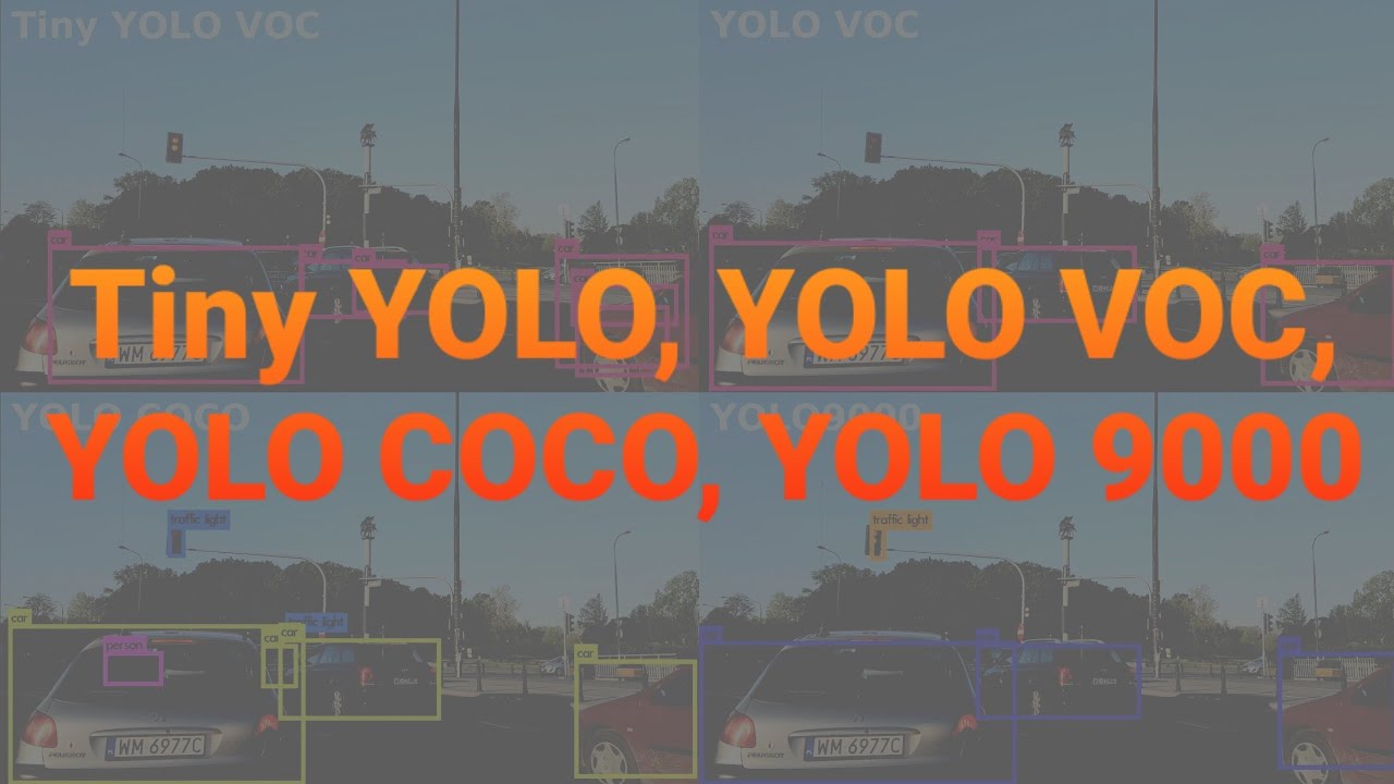 Tiny YOLO, VOC, COCO, YOLO9000 Object Detection #1