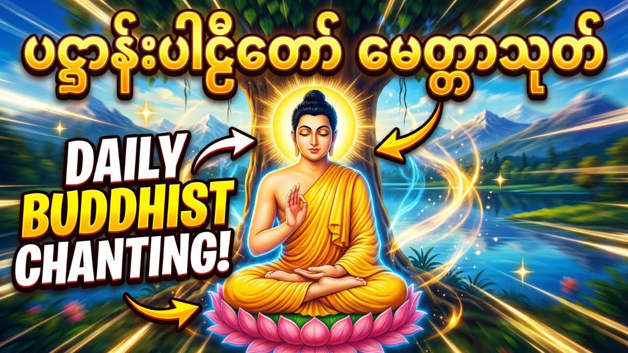 🙏နံနက်တိုင်ဖွင့် ပဋ္ဌာန်းပါဠိတော် မေတ္တာသုတ် ၇ ရက်သားသမီးများ မေတ္တာပို့ အန္တရယ်ကင်း တရားတော်များ🙏
