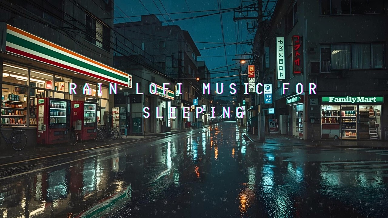 Tokyo After Midnight 🌙 Lofi Sleep Mix with Rain Ambience