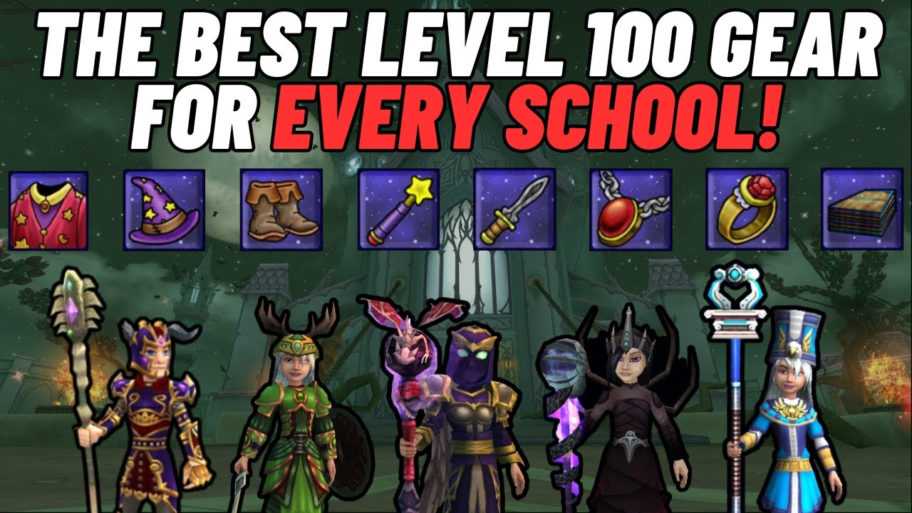 Wizard101| The ULTIMATE Level 100 Gear Guide For EVERY School!
