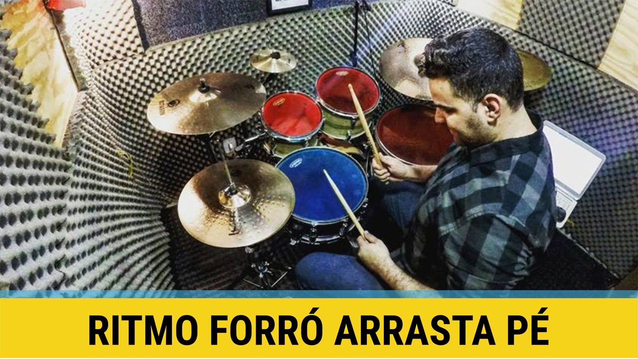 Ritmo forró arrasta pé na bateria