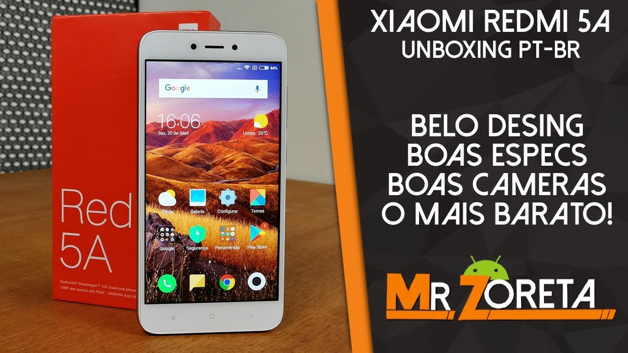 Xiaomi Redmi 5A - O aparelho Mais Barato da Xiaomi!! É bom? - Unboxing PT-BR