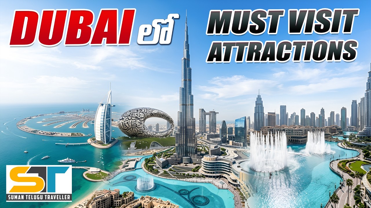 Top Dubai Attractions with Entry Fee Details | Dubai Tour | Suman Telugu Traveller