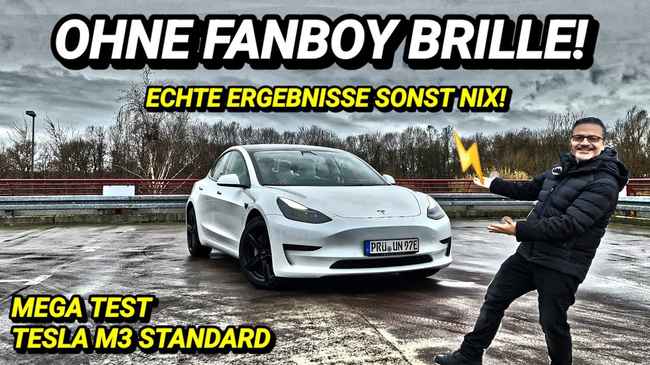 Tesla Model3 Standard zeigt was er kann!  Reichweite Verbrauch Ladezeit #electriccar #model3
