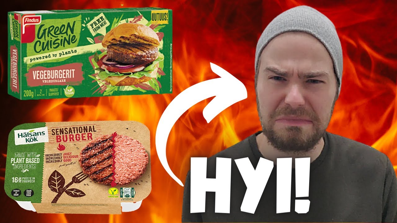 VEGAANISET BURGERPIHVIT TESTISSÄ | FINDUS VEGEBURGER VS. HÄLSANS KÖK INCREDIBLE BURGER