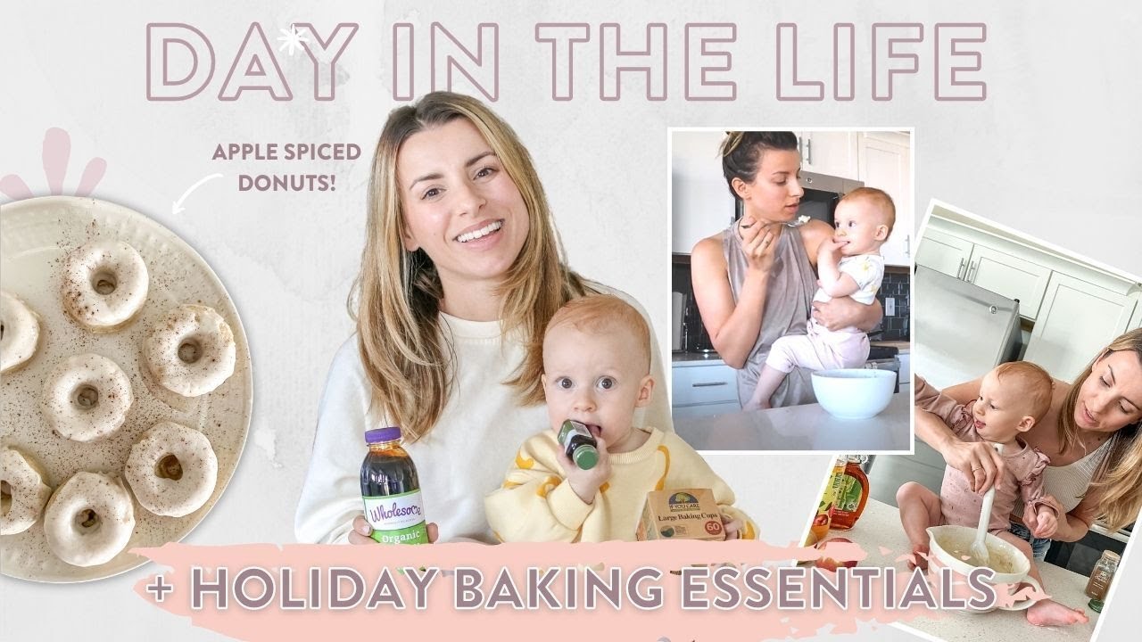 DAY IN THE LIFE | Homemade Apple Spice Donuts + Holiday Essentials Grocery Haul