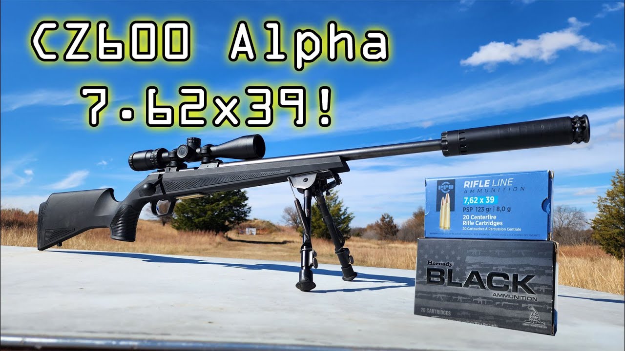 На стрельбище: CZ 600 Alpha 7.62x39!