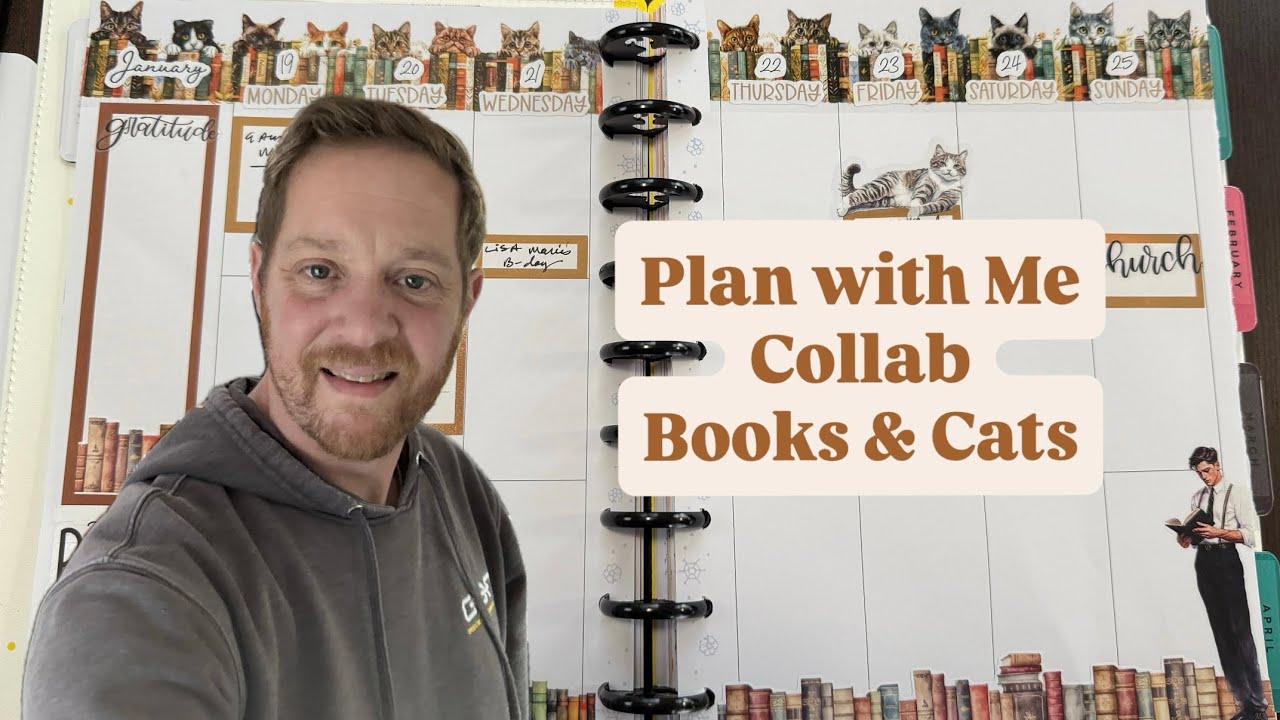 Plan with Me Collab: Books & Cats
