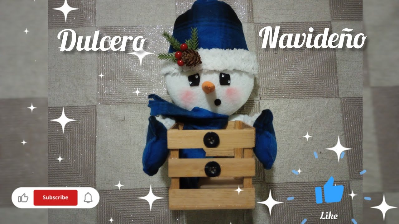 Dulcero navideño/muñeco de nieve #snowman#navidad#dulceros