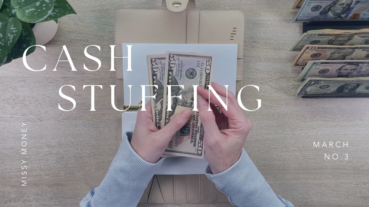 Cash Stuffing $1,155 | March No. 3 | Sinking Funds + Savings Challenges | For Beginners