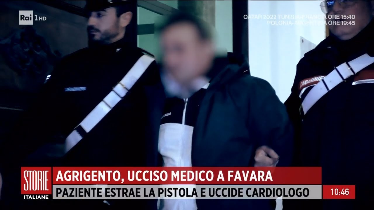 Agrigento, ucciso medico a Favara  - Storie Italiane 30/11/2022