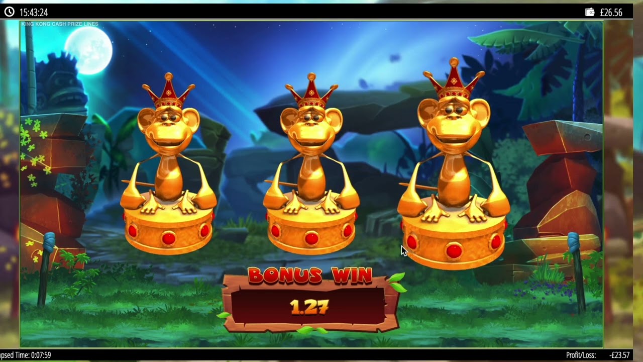 King Kong Cash Prize lines - WATCH EVERY BONUS - Big win (prize lines series)