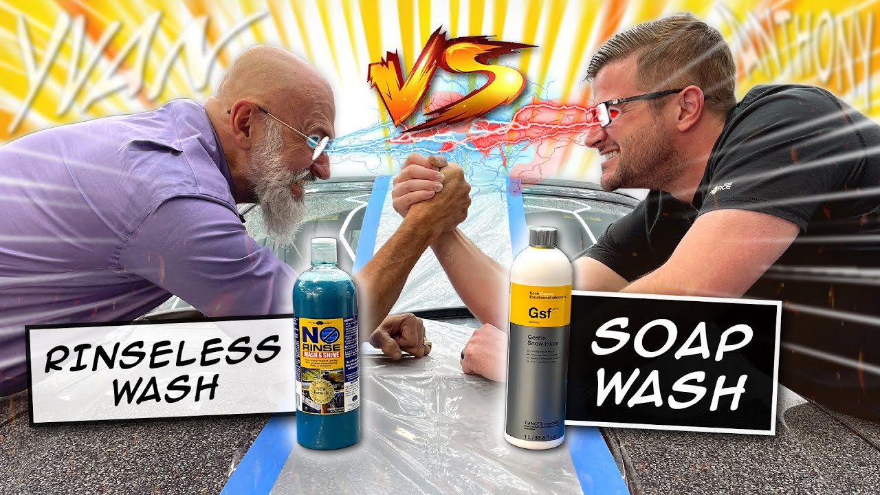 CAR WASH SHOWDOWN 💥💦 Soap vs. ONR (Rinseless Wash)