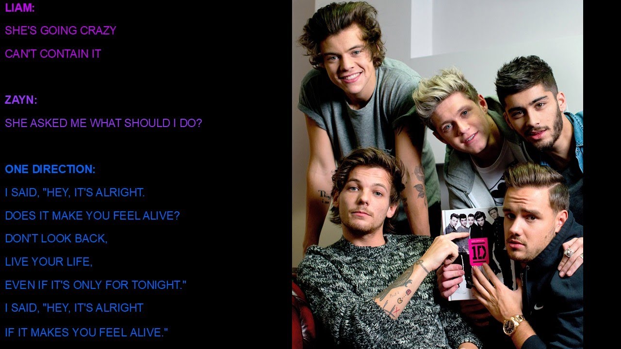Alive One Direction Lyrics