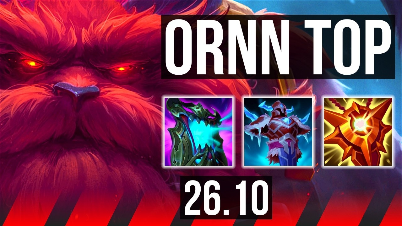 ORNN vs GAREN (TOP) | Good KDA: 10/1/12 | EUW Master | 26.10