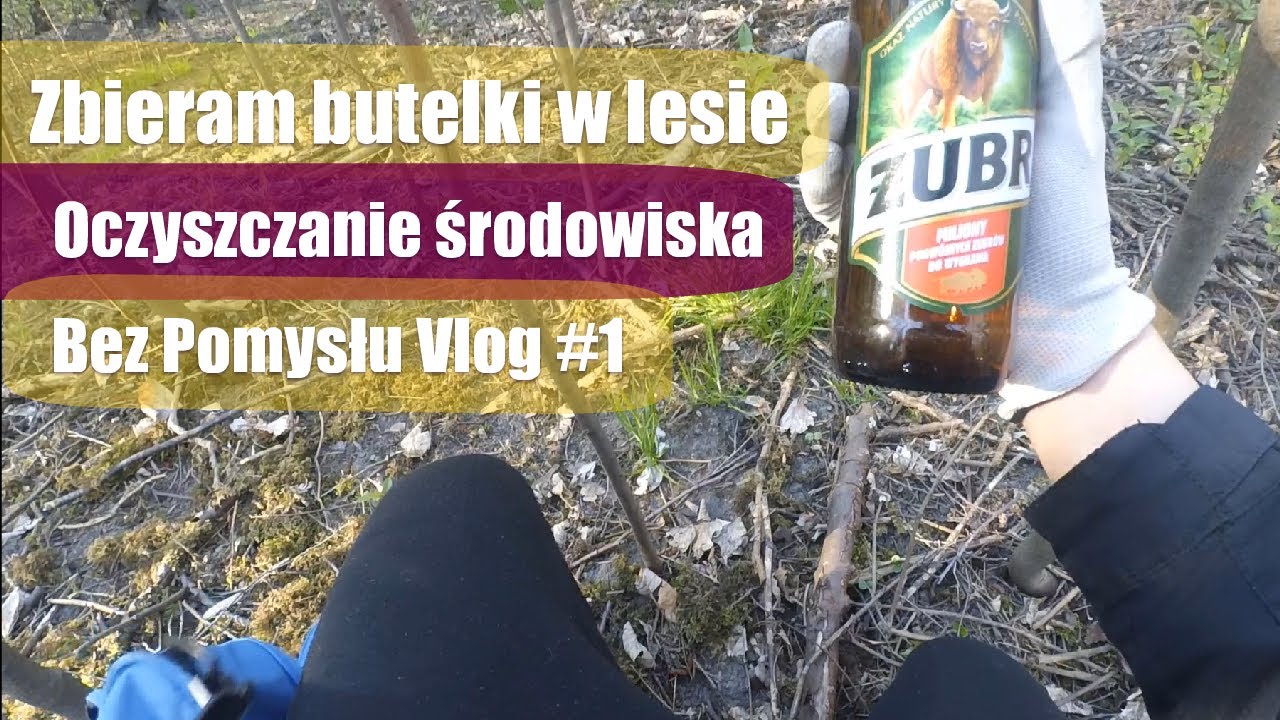 ZBIERANIE BUTELEK - OCZYSZCZANIE LAS&Oacute;W ORAZ ŁĄK - Bez Pomysłu Vlog #2  - #TRASHTAG #vlog #bezplanu