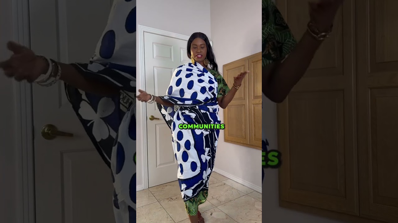 5 Ways to wrap your East African Kitenge Print Dress Fashion Friday #ootd #fashion