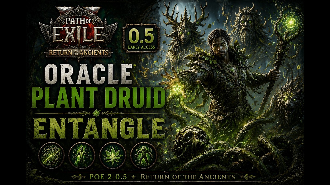 POE2 0.5 - Entangle Plant Druid - Kill Record Against Arbiter of Divinity - TOP DPS in League