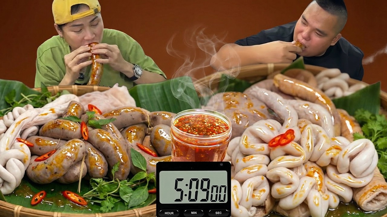 TRỜI ƠI MÀN THI ĐẤU CỰC SỐC KHI NỮ HOÀNG MUKBANG 1 CHỌI 2 VỚI MÂM LÒNG KHỔNG LỒ VÀ CÁI KẾT CHẤN ĐỘNG