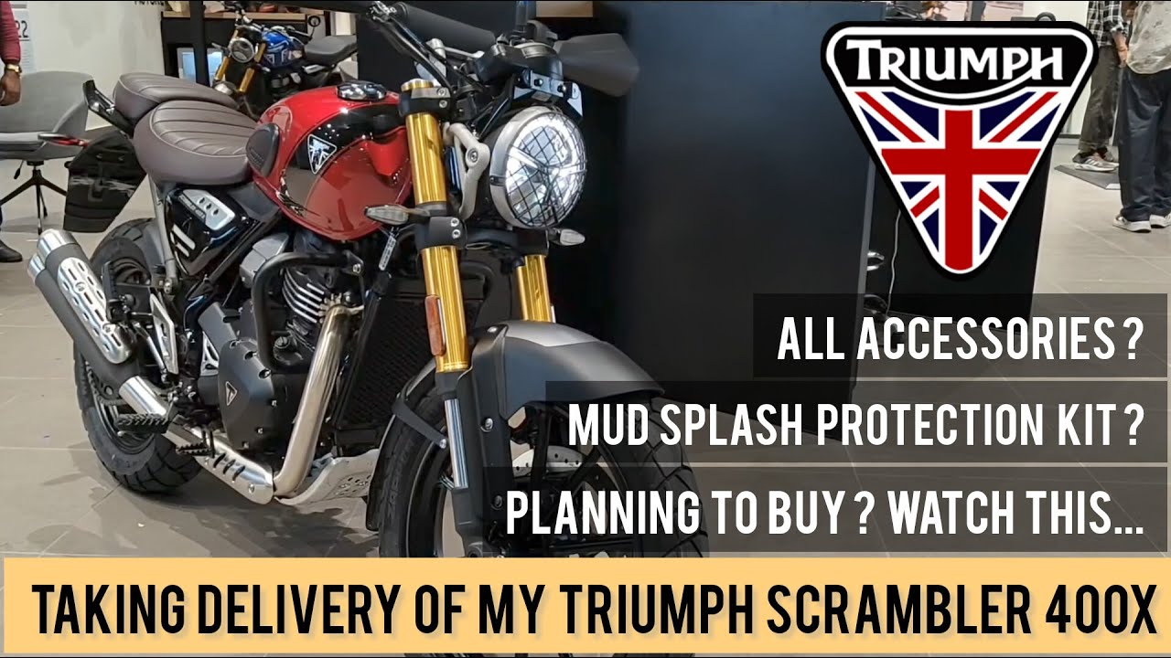 TAKING DELIVERY OF MY DREAM BIKE | TRIUMPH SCRAMBLER 400X | TwoWheelTrails