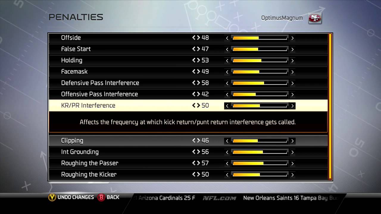 Madden 25 All Madden Simulation Sliders and Settings for Realistic Gameplay