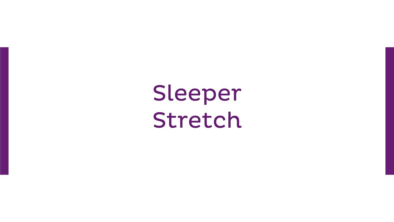 Sleeper Stretch | Orthopedic Physical Therapy Education