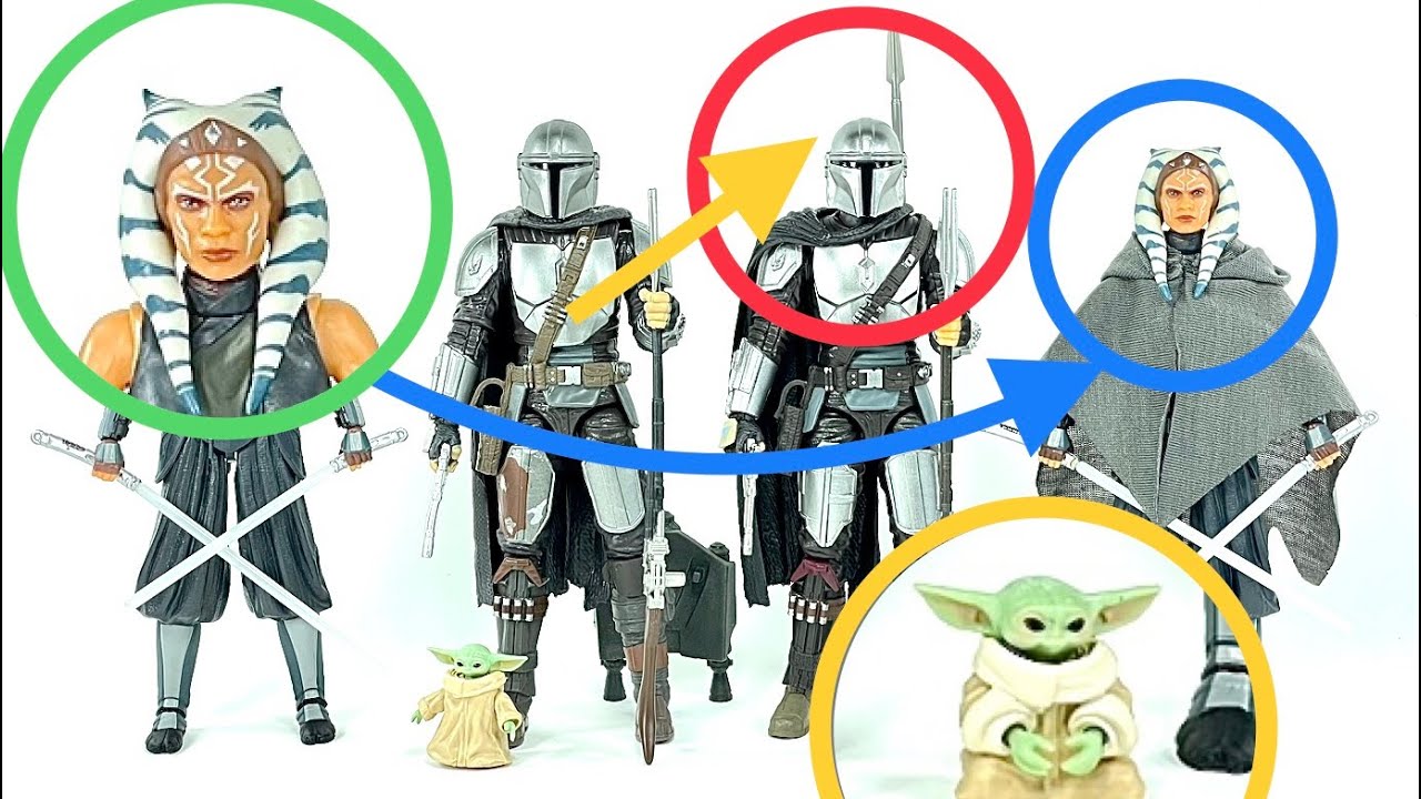 KEY Differences Between Star Wars The Black Series 3-Pack Mandalorian Grogu Ahsoka & Single Releases