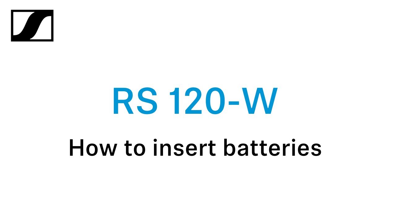 How to insert batteries into the RS 120-W headphones | Sennheiser