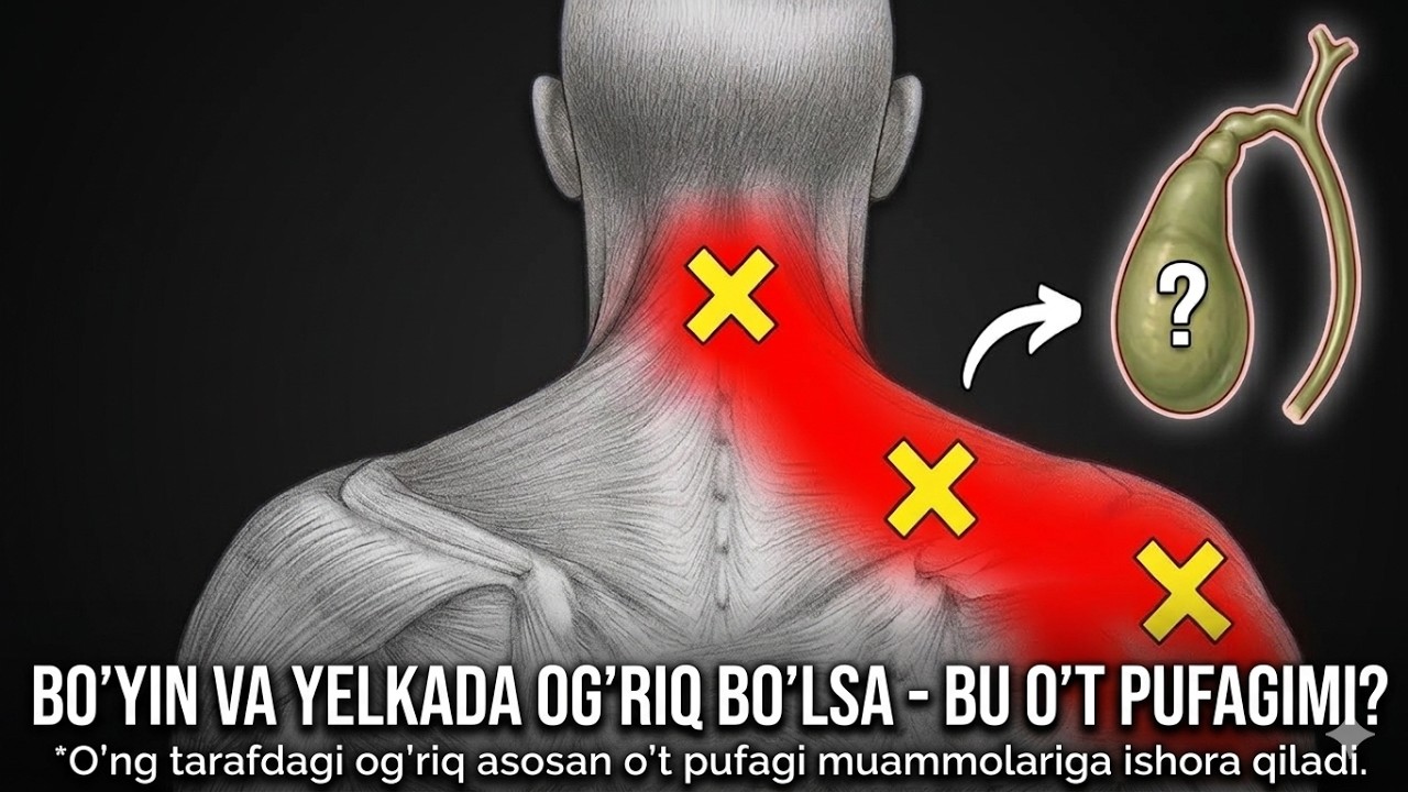 Bo'yin va elka, kurak ostidagi og'riqlarning HAQIQIY sababi