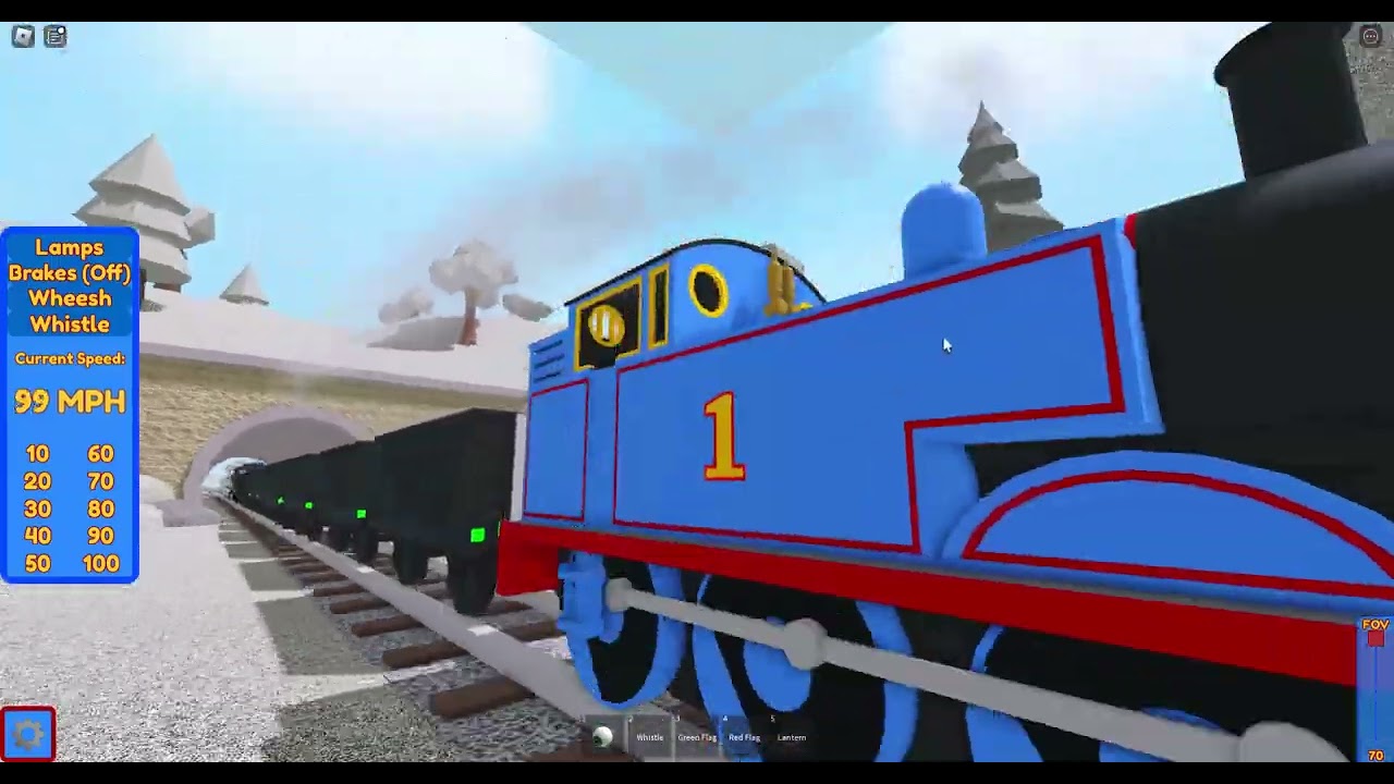 Blue Train With Friends thomas and troublesome trucks crash