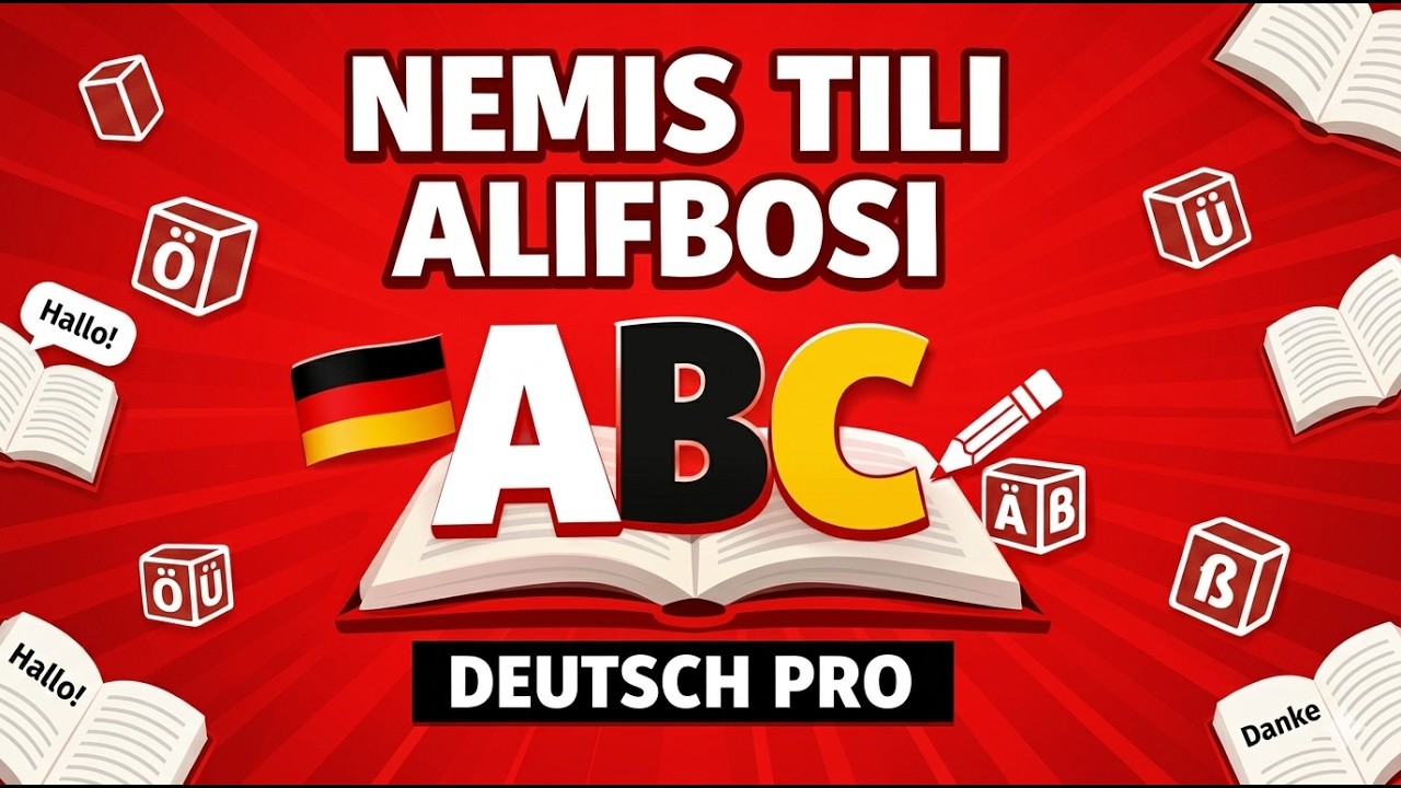 Nemis tili Alifbosi - 1 Dars - Deutsch Pro