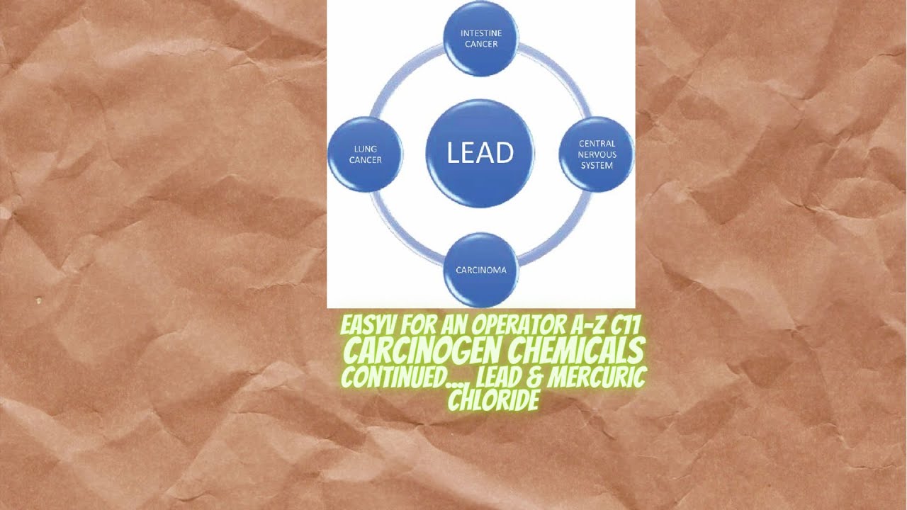 Easy For An Operator A-Z  C 11 Carcinogen Chemicals Continued