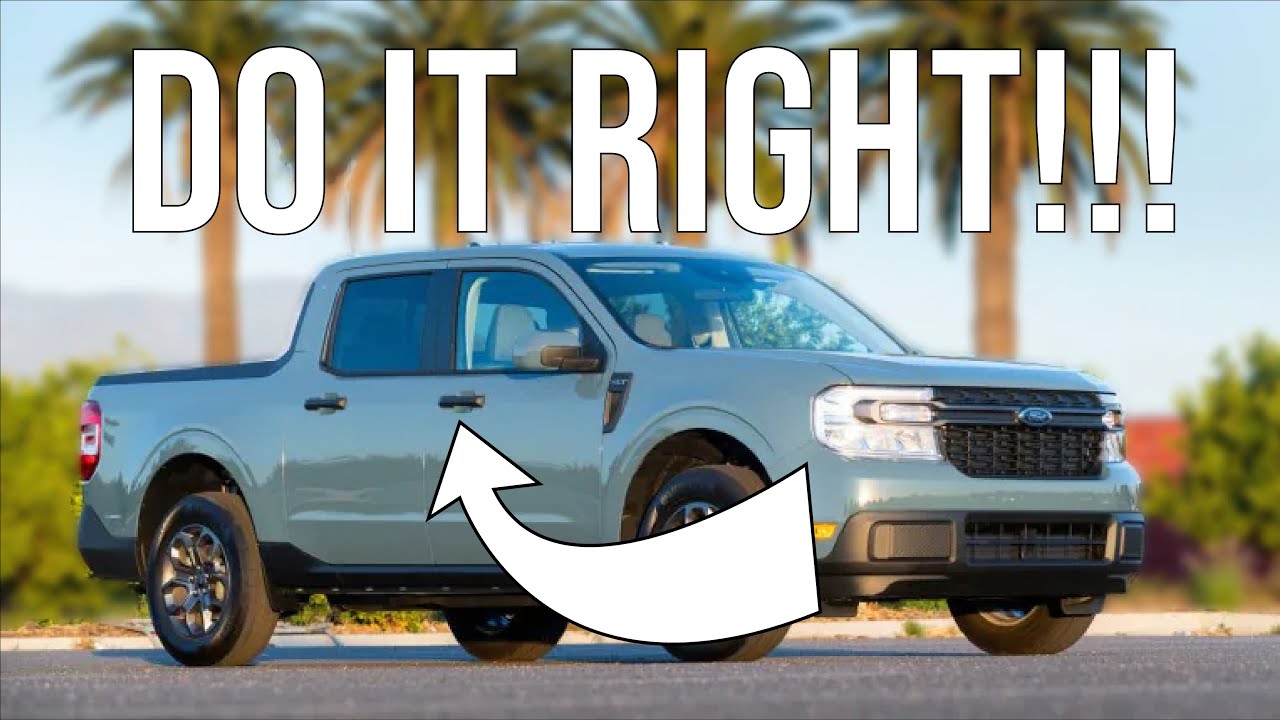 How To Remove AND ReInstall 2022 Ford Maverick Door Handles