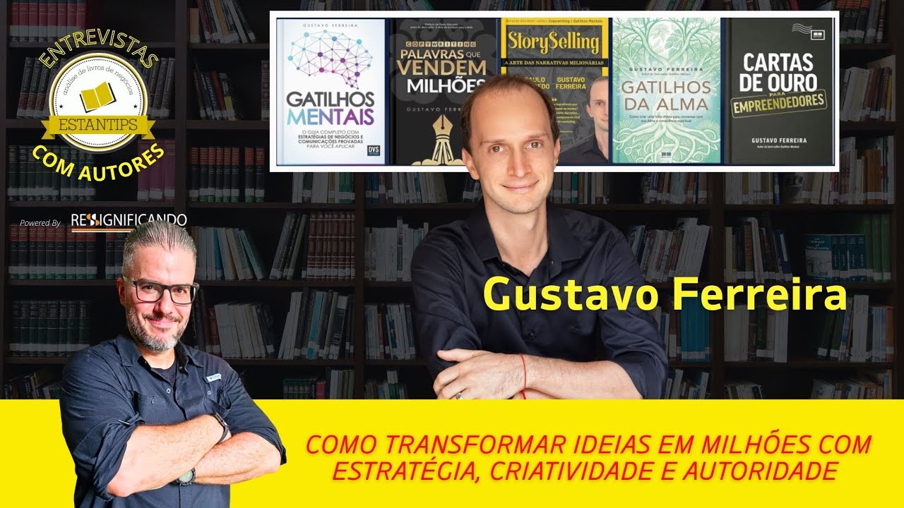 Entrevista com Gustavo Ferreira, autor de mais de 500.000 livros, incluindo 