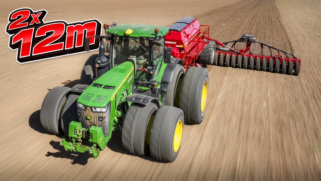 🌱2x Horsch 12 м на участке 100 га🚧