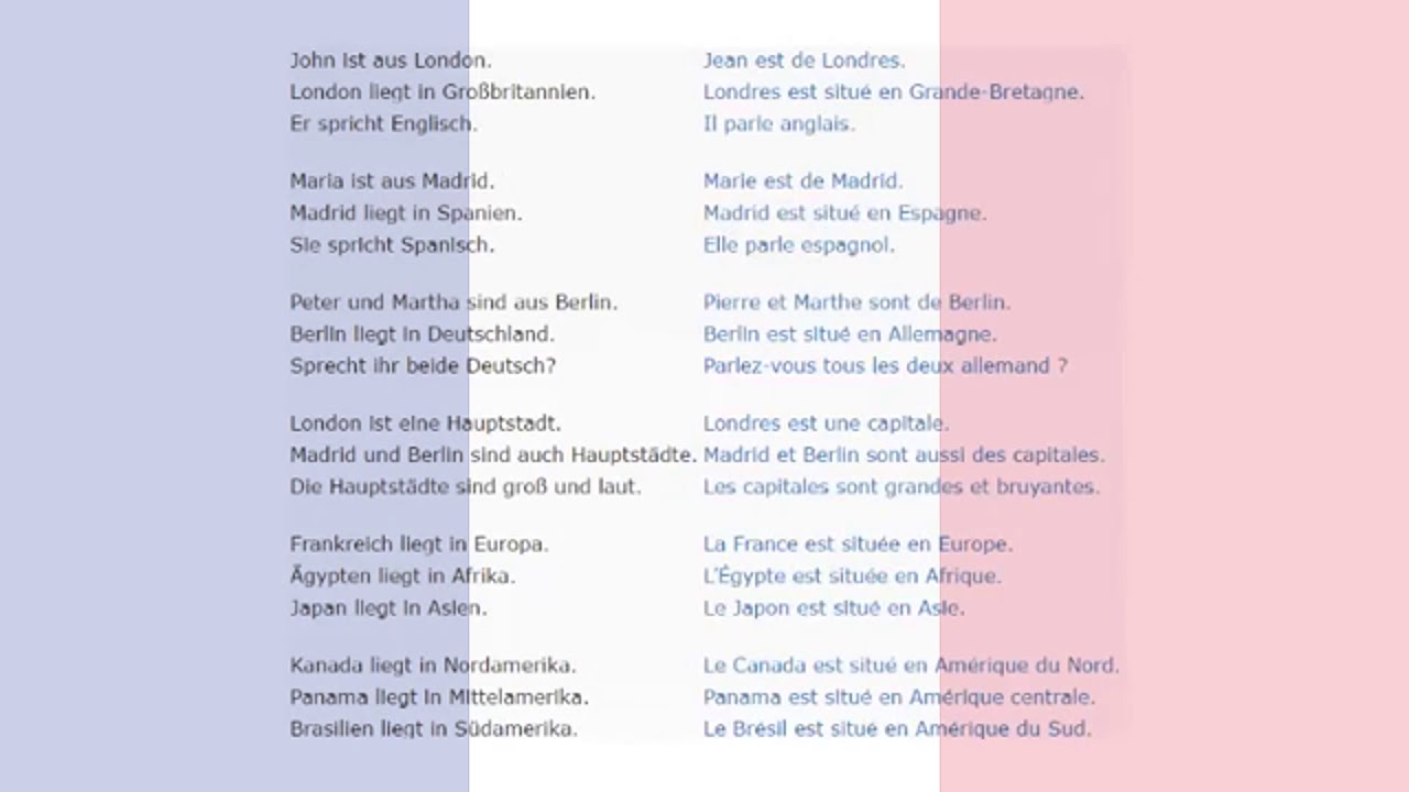 2000 Sätze auf FRANZÖSISCH für Anfänger
