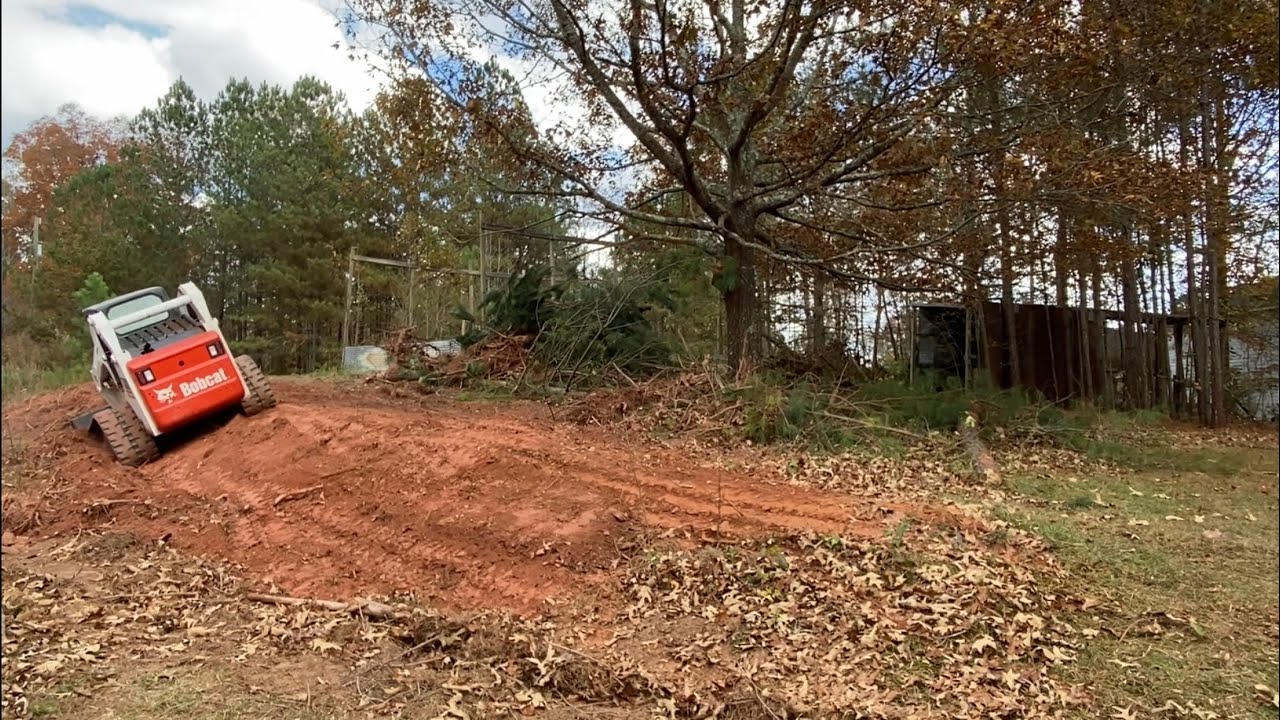 Dressing the Slope After All the Trees and Stumps have been Removed. Ep 34.