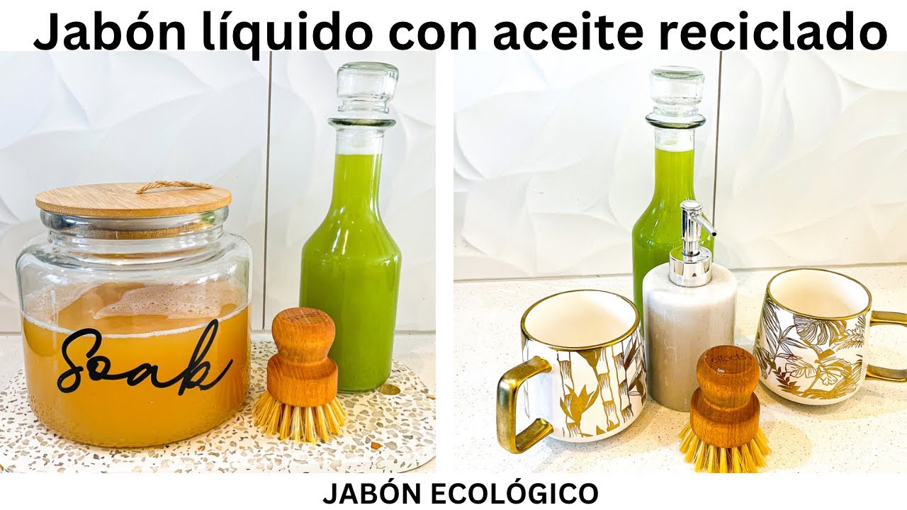 JABÓN LÍQUIDO MULTIUSOS USANDO ACEITE RECICLADO FÓRMULA INCLUIDA