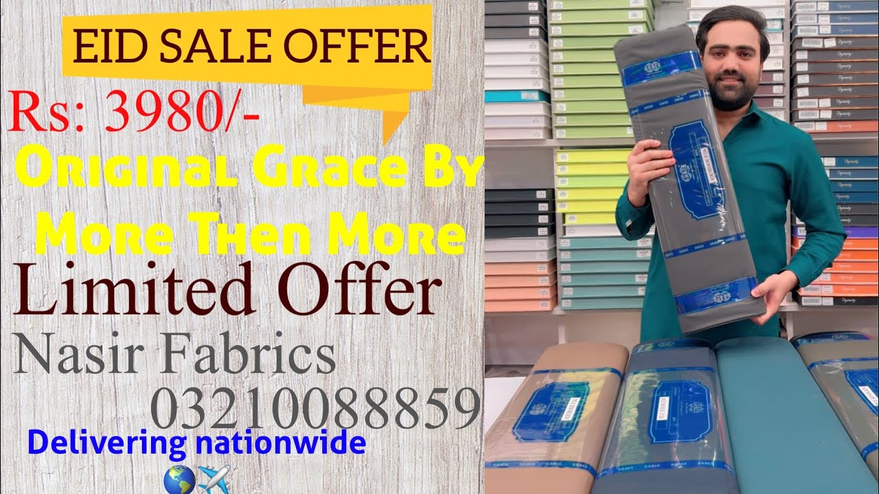 Eid Special Sale Offer By Nasir Fabrics #nasirfabrics #onlineshopping #dreamnstyle #03210088859 