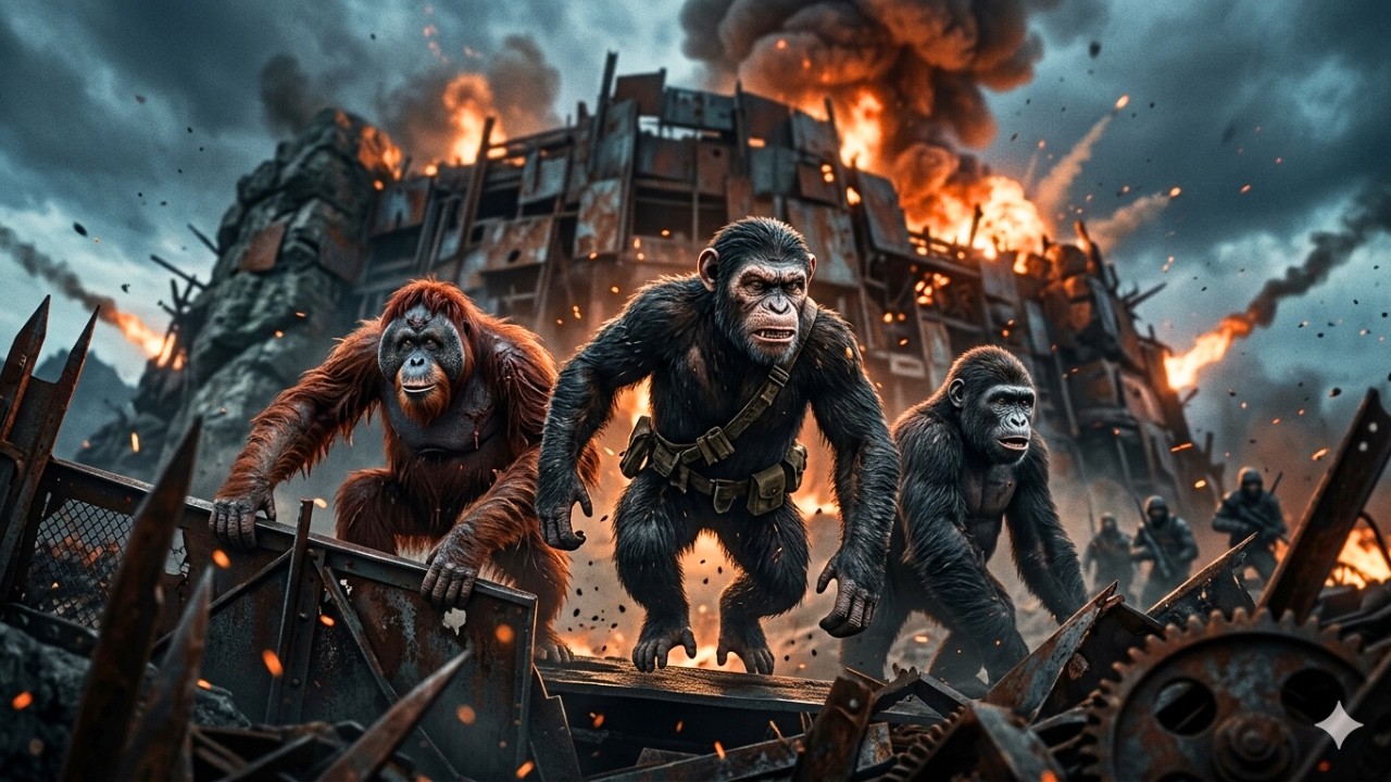 Ape Heroes: The Great Escape from the Silverback Fortress | 8K Animated Adventure
