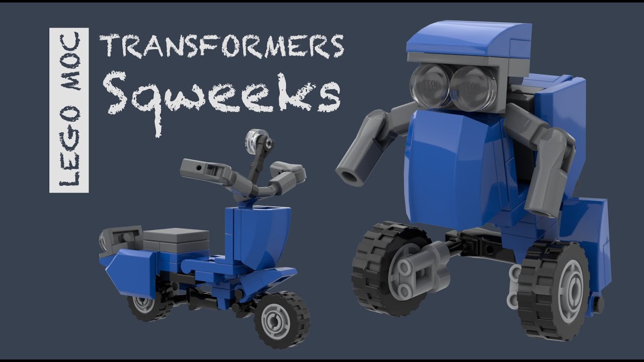 Lego Transformers TLK Sqweeks Scooter MOC Instruction