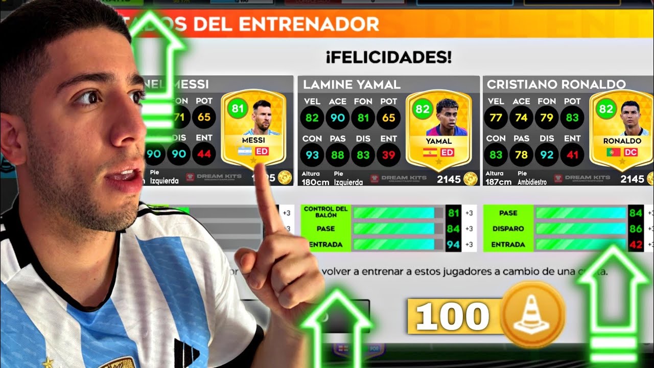 &iquest;Qu&eacute; pasa si usas 100 ENTRENADORES en un solo equipo? 😳 DLS25