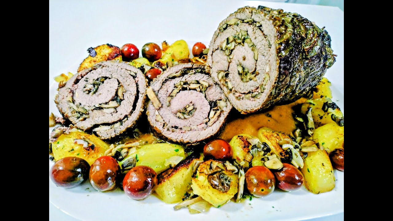Ternera rellena con setas y foie, una delicada y sabrosa receta para Nochevieja y año Nuevo 🎄👌😋