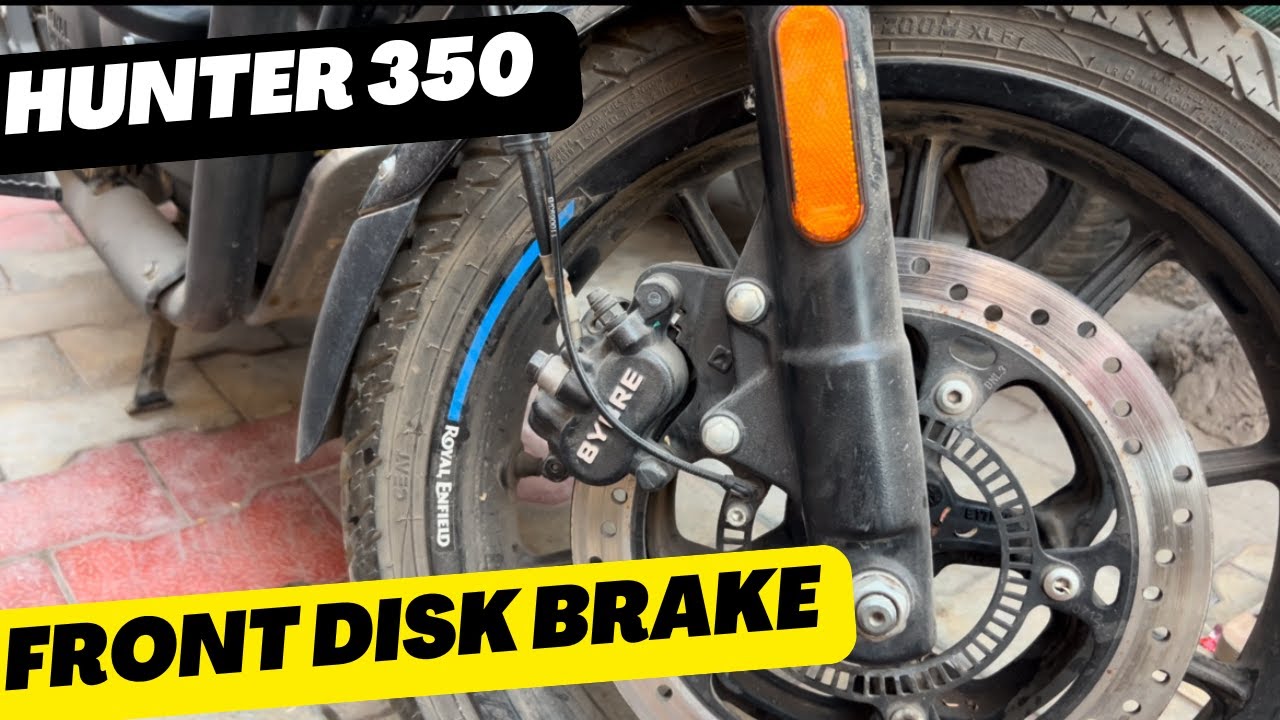 HUNTER 350 Owners! Is Your Front Disc Brake Pad Worn Out? hunter 350 front disc brake pad service