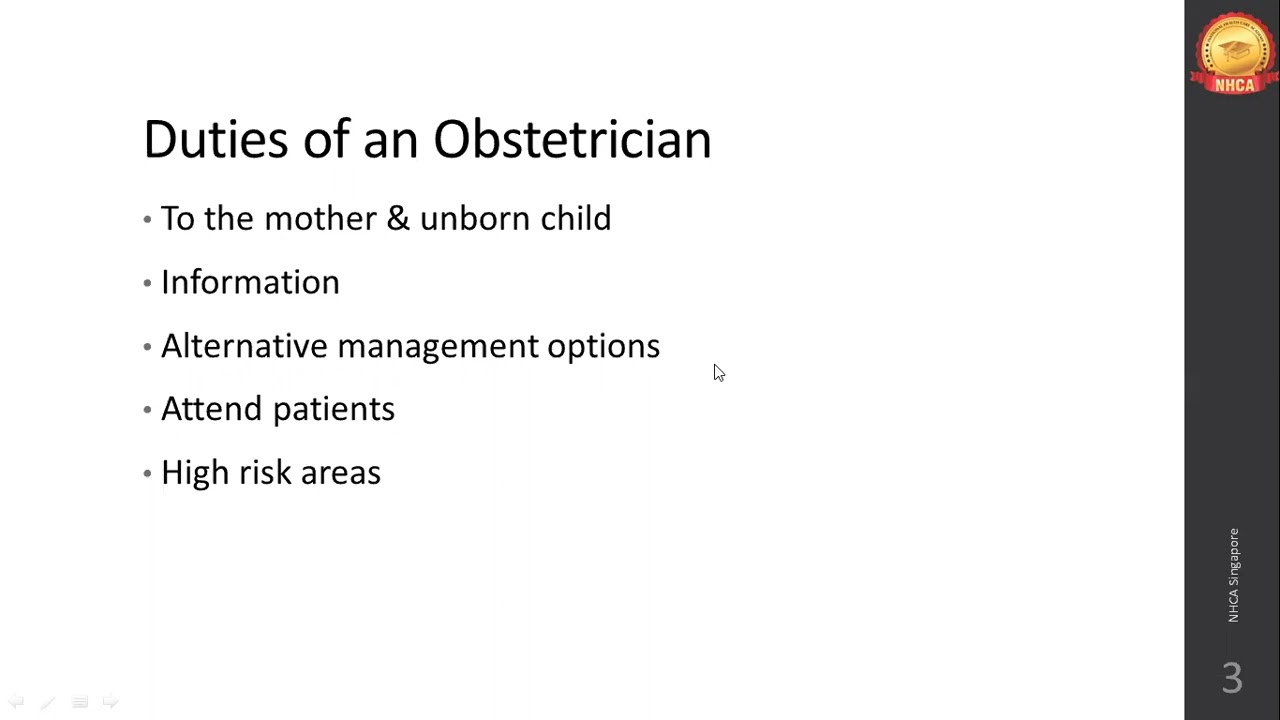 Medicolegal Issues in Obstetrics & Gynaecology