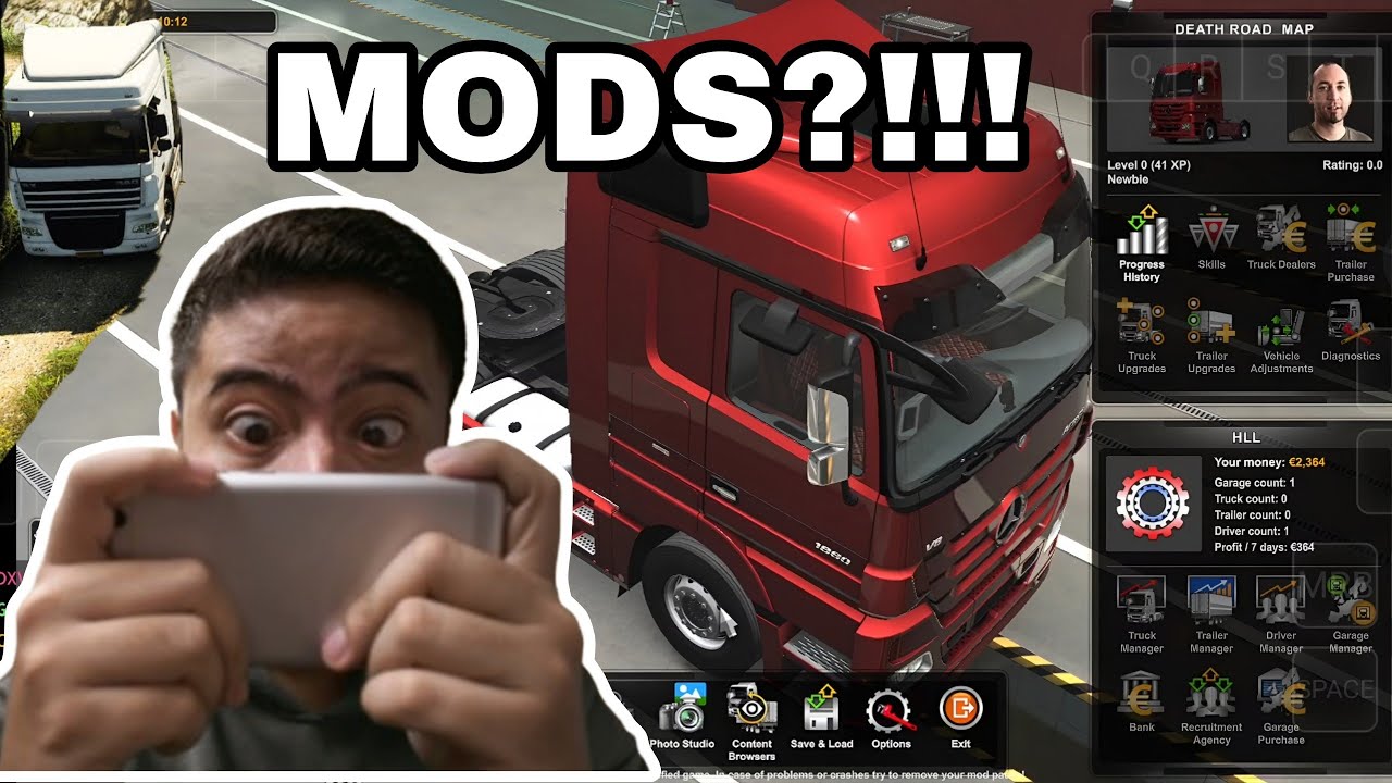 How to Add Mods in ETS2 Mobile | GameHub Emulator Tutorial | Peru Death Roads Map