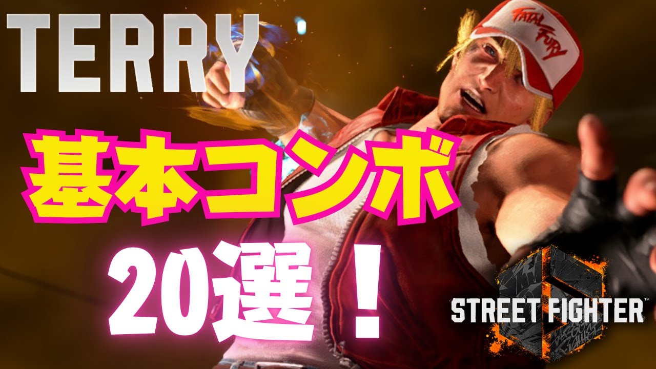 【スト6】今夜勝ちたい！テリーの基本コンボ20選！/ SF6 TERRY Basic Combo 20