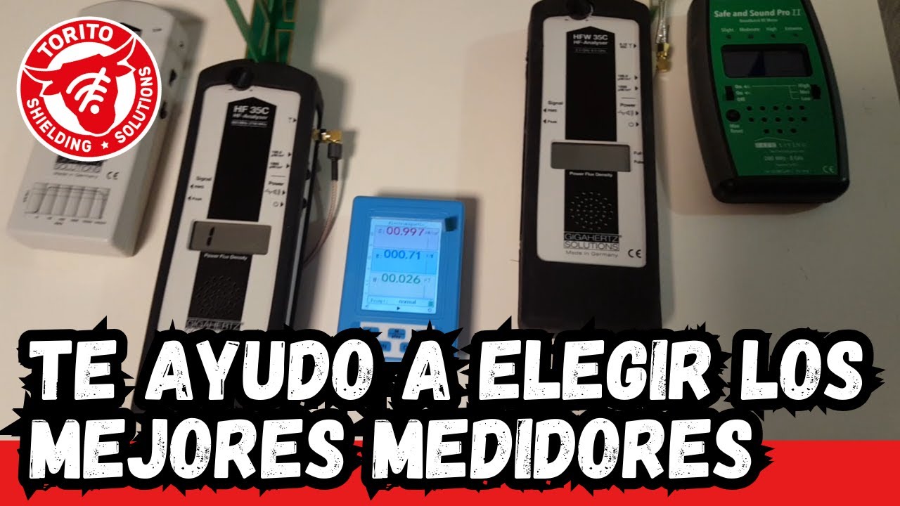Comparativa medidores radiación electromagnética - EMF Radiation meters comparison