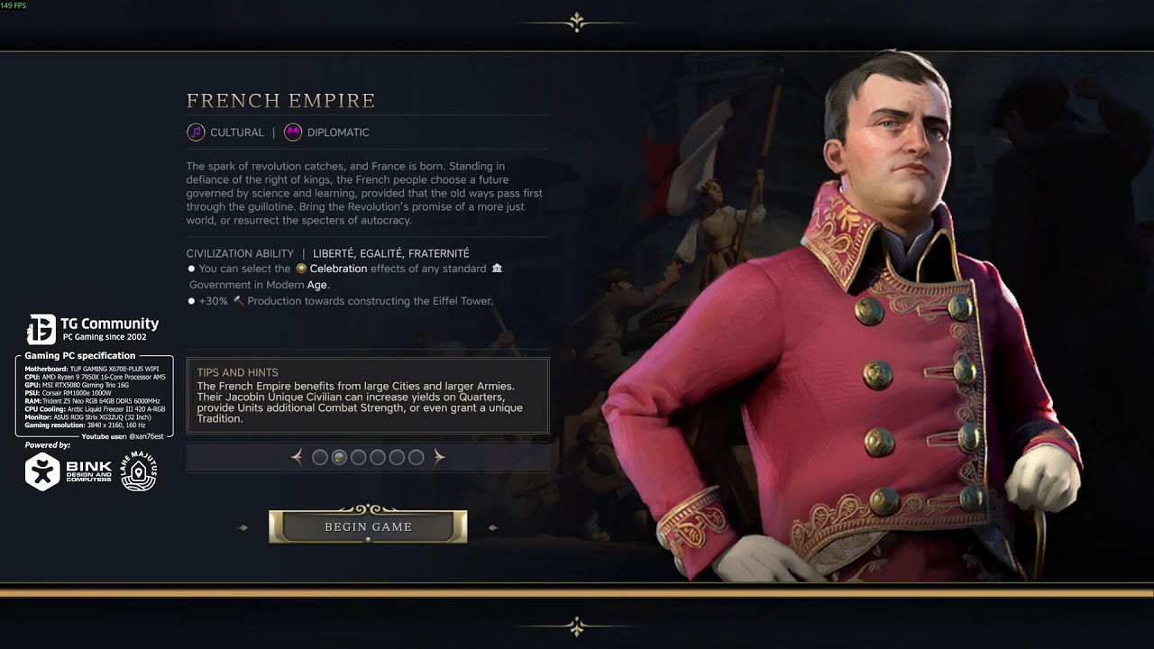 Civilization VII - Napoleon Bonaparte / Part IV // R9 7950+RTX3090 1440p  // R9 7950X+RTX5080 1440p